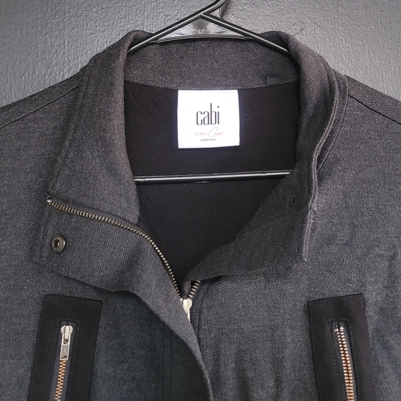 Cabi $178 Love Carol Collection Black Gray Mesh Jacket M - Picture 6 of 13